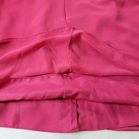 Bill Levkoff Evening Dress One Shoulder Dress Size 10  Pink Ruched Lined Party - Picture 8 of 8